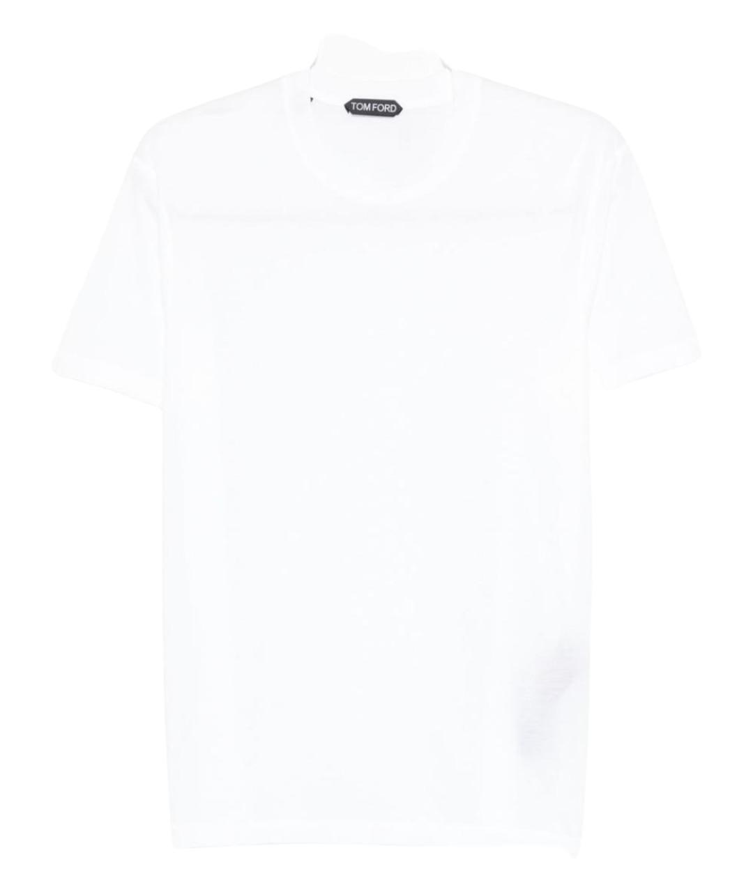 TOM FORD Белая хлопковая футболка, фото 1