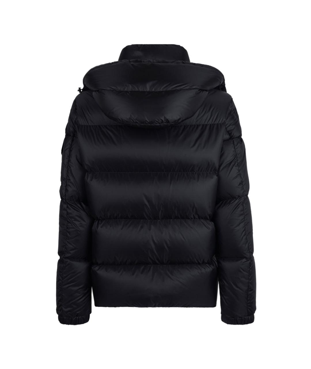 MONCLER Черный полиамидовый пуховик, фото 2