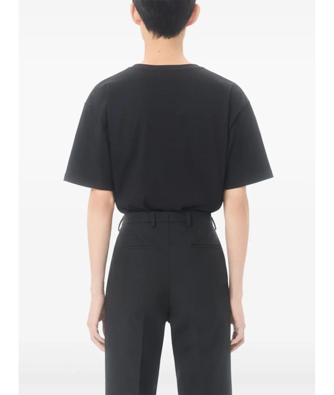 VALENTINO Черная хлопковая футболка, фото 4