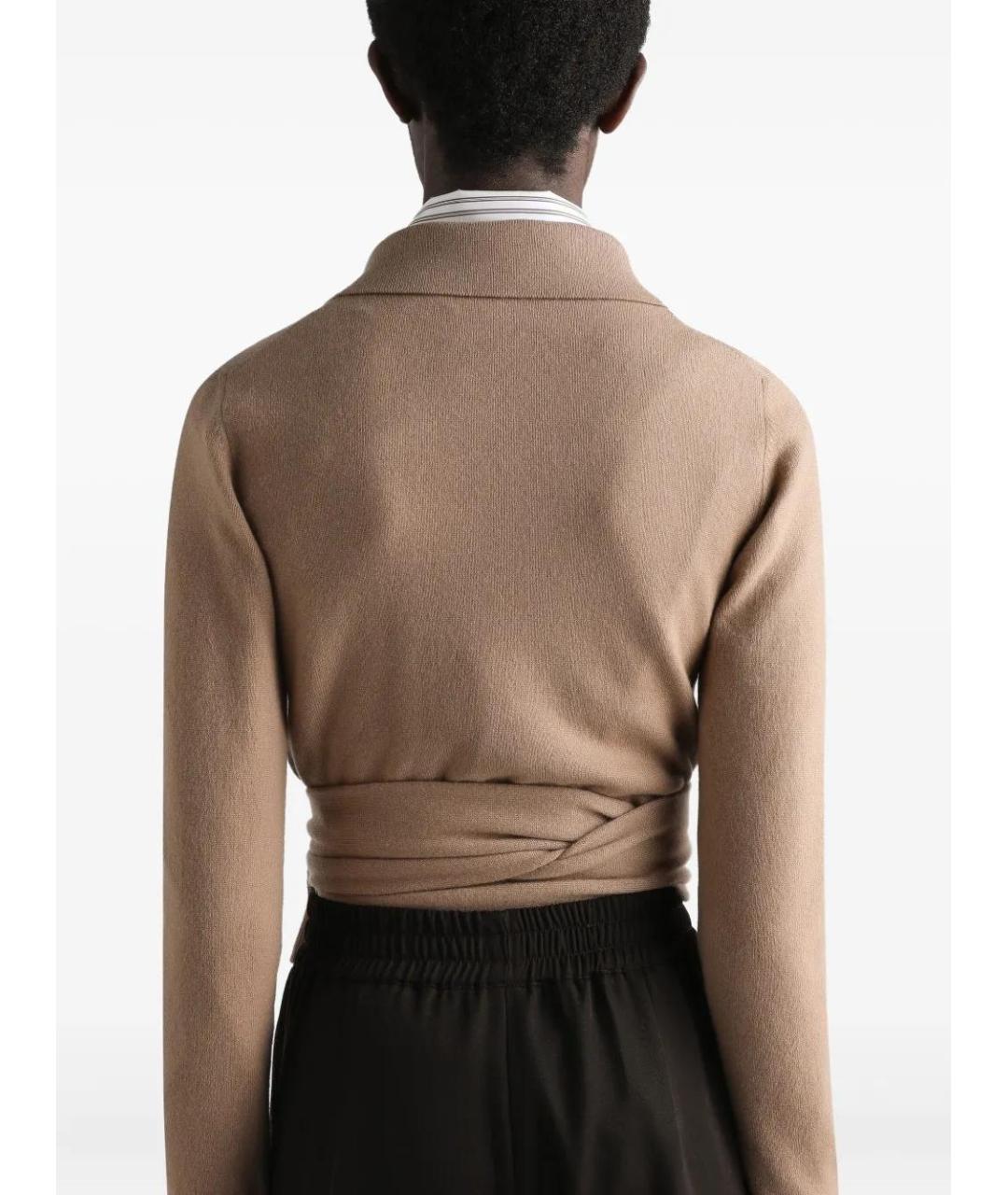 DOLCE&GABBANA Бежевый кашемировый джемпер / свитер, фото 4