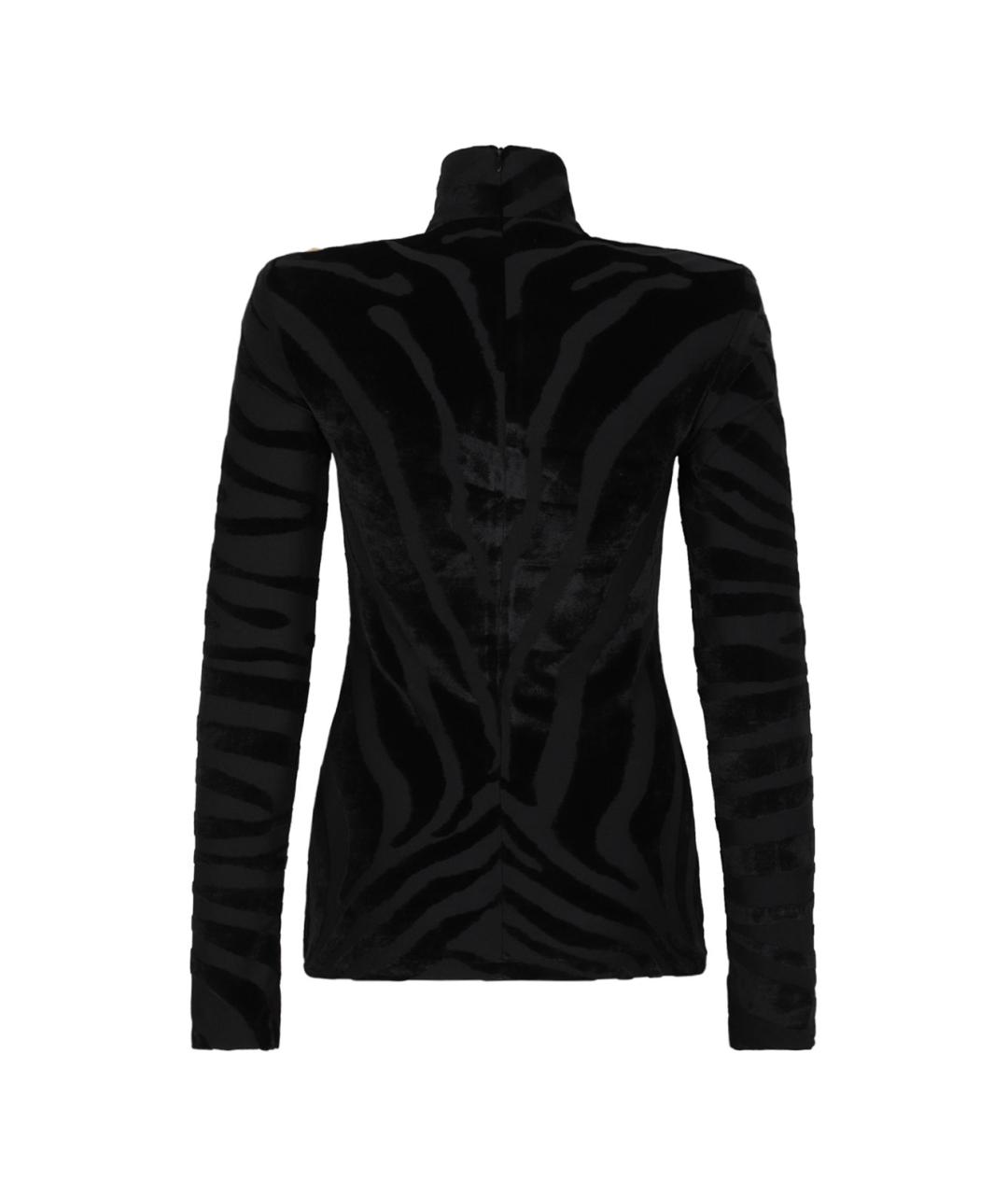 BALMAIN Черная вискозная водолазка, фото 2