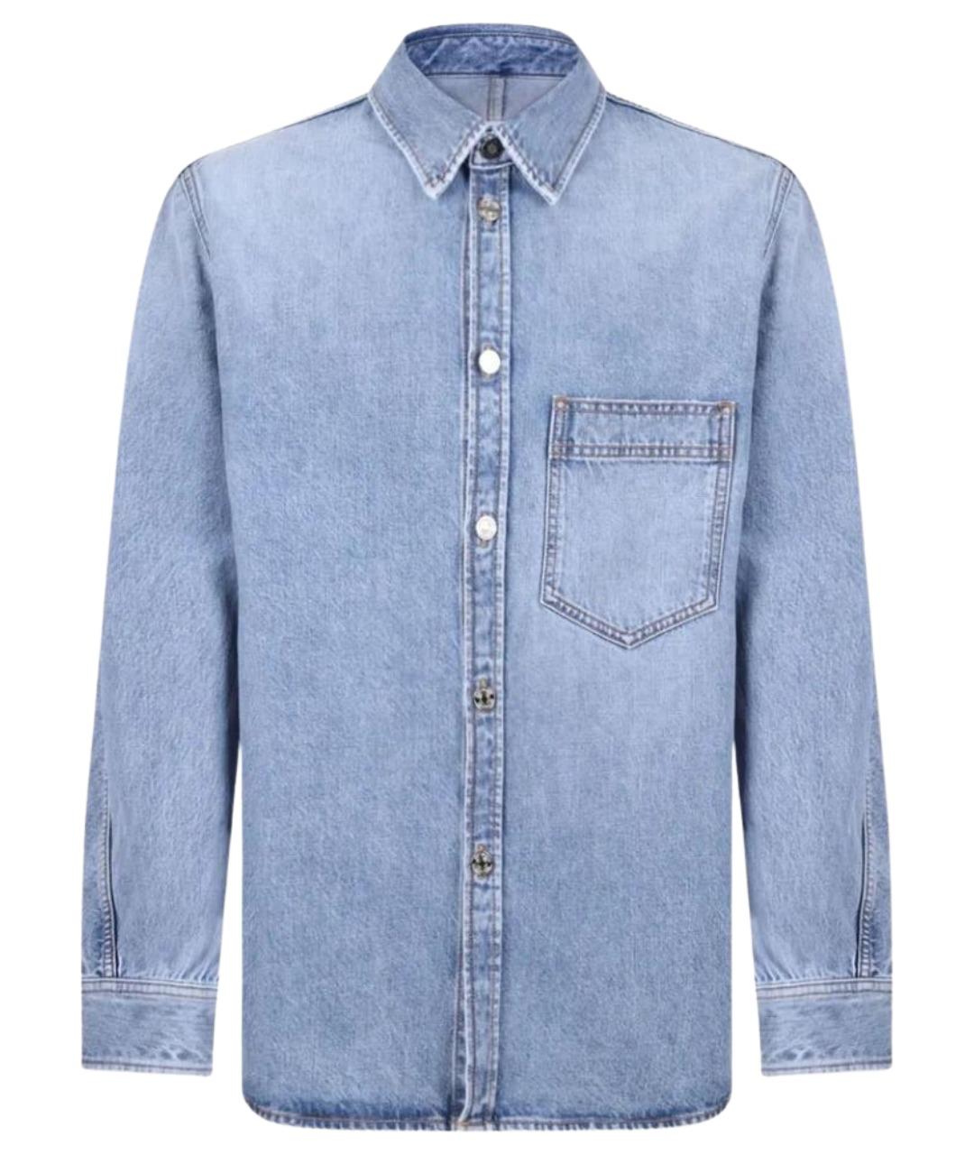 GIVENCHY Голубая хлопковая кэжуал рубашка, фото 1