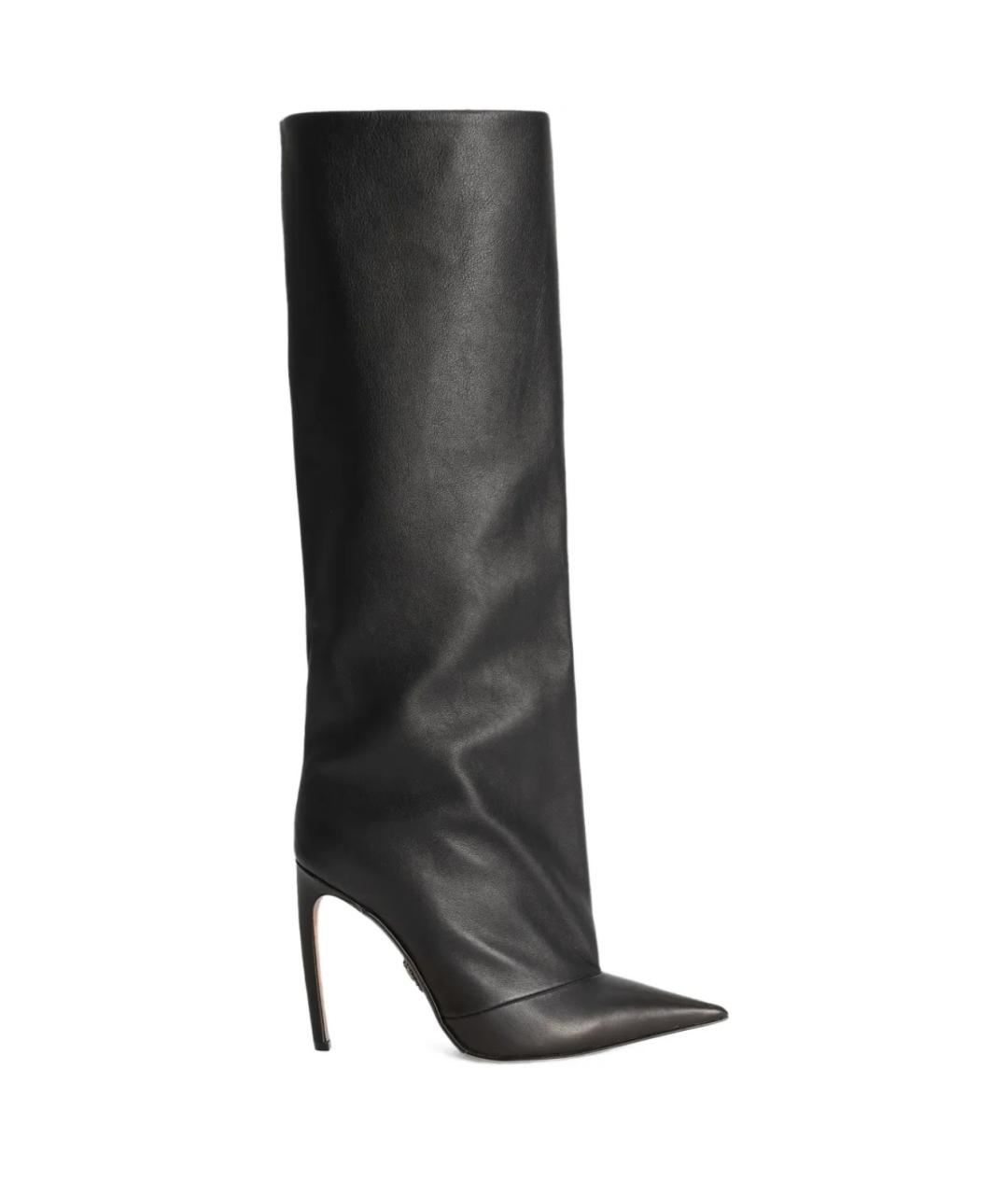 DOLCE&GABBANA Черные кожаные сапоги, фото 1