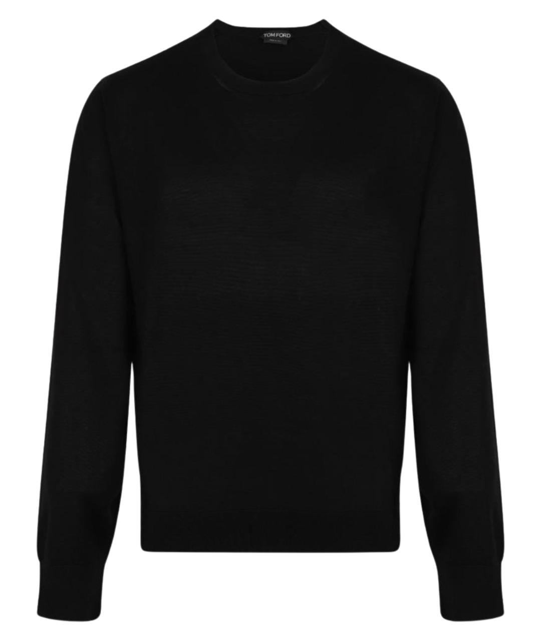 TOM FORD Черный шелковый джемпер / свитер, фото 1