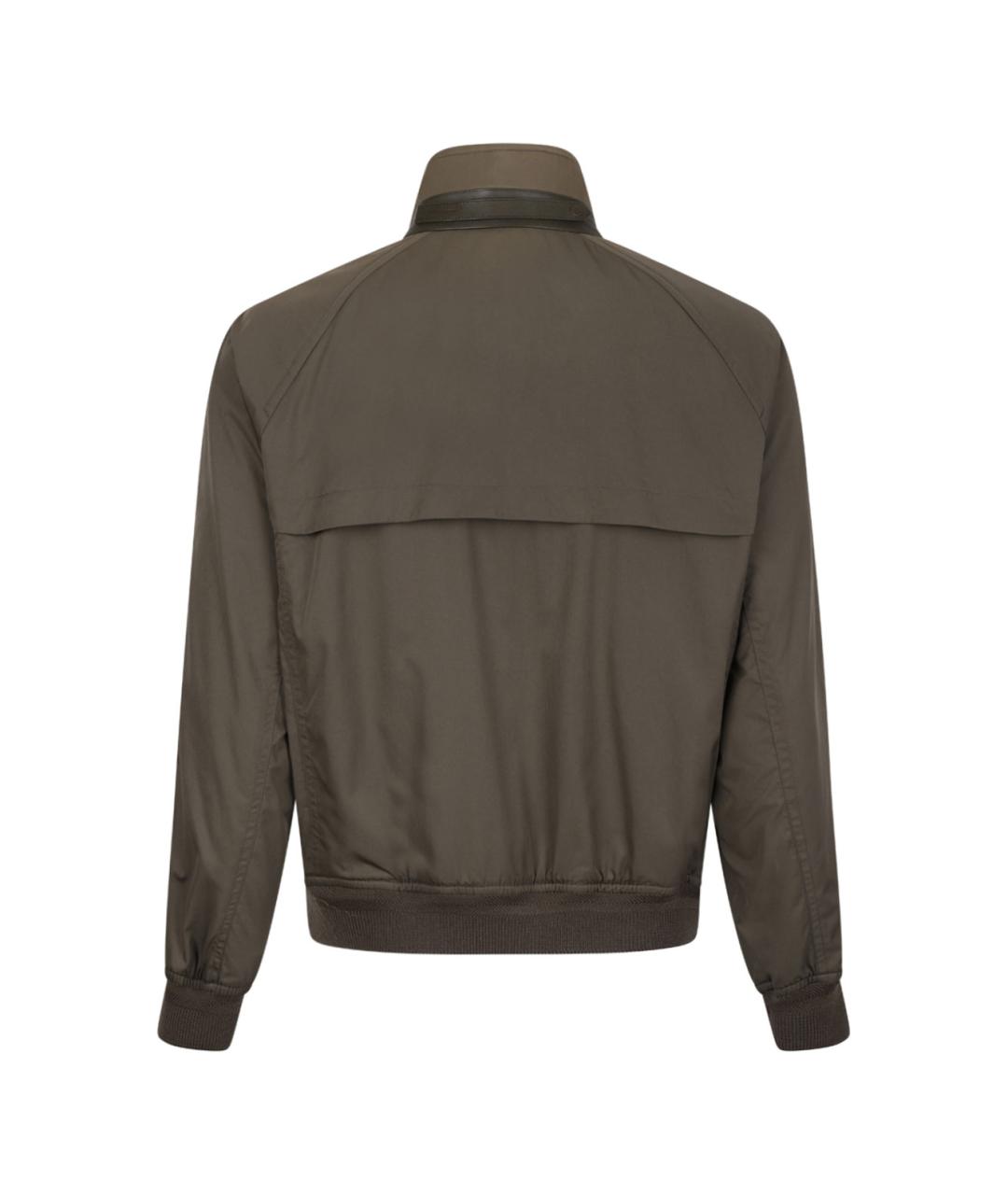 TOM FORD Хаки полиэстеровая куртка, фото 2