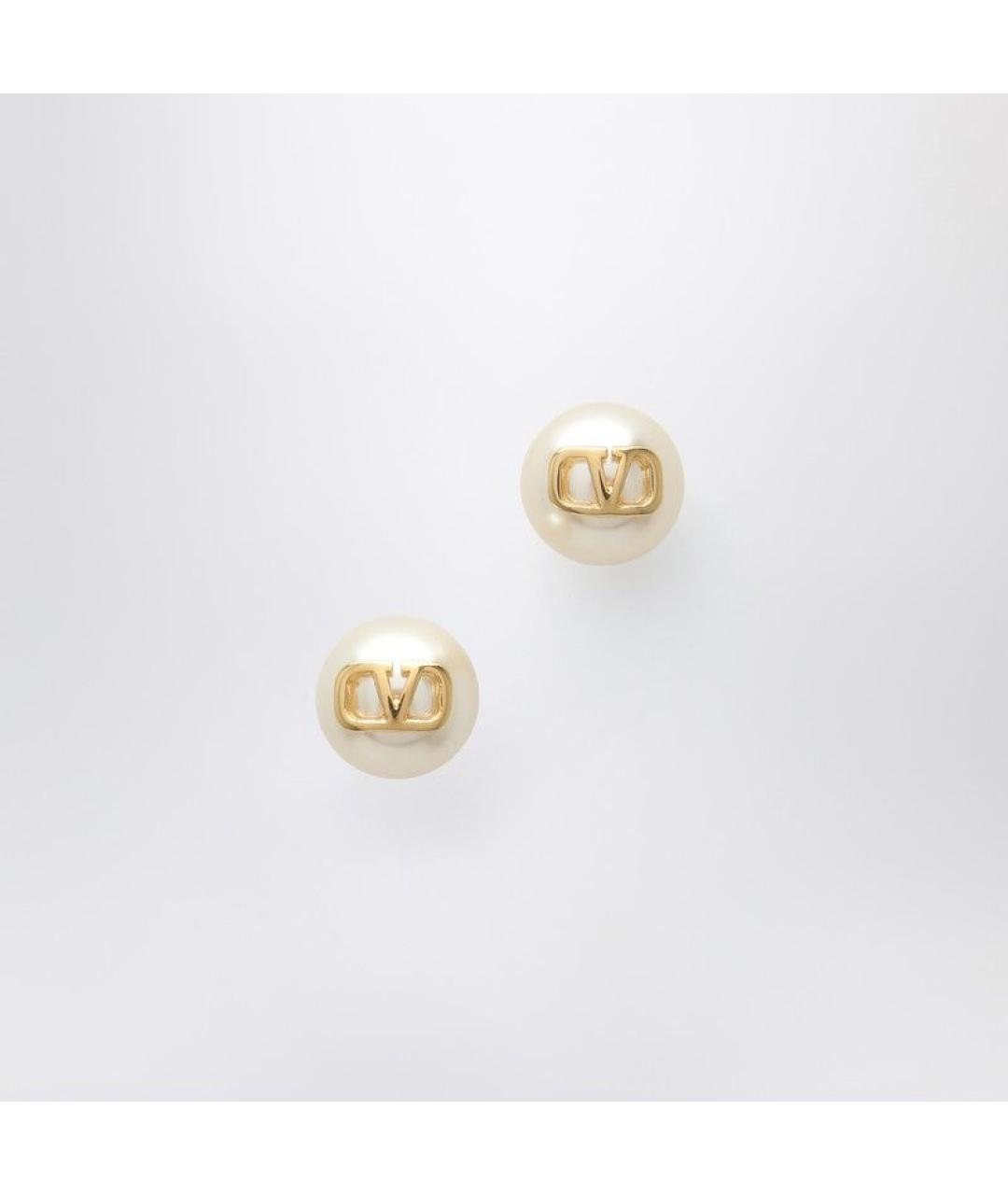 VALENTINO Золотые металлические серьги, фото 6