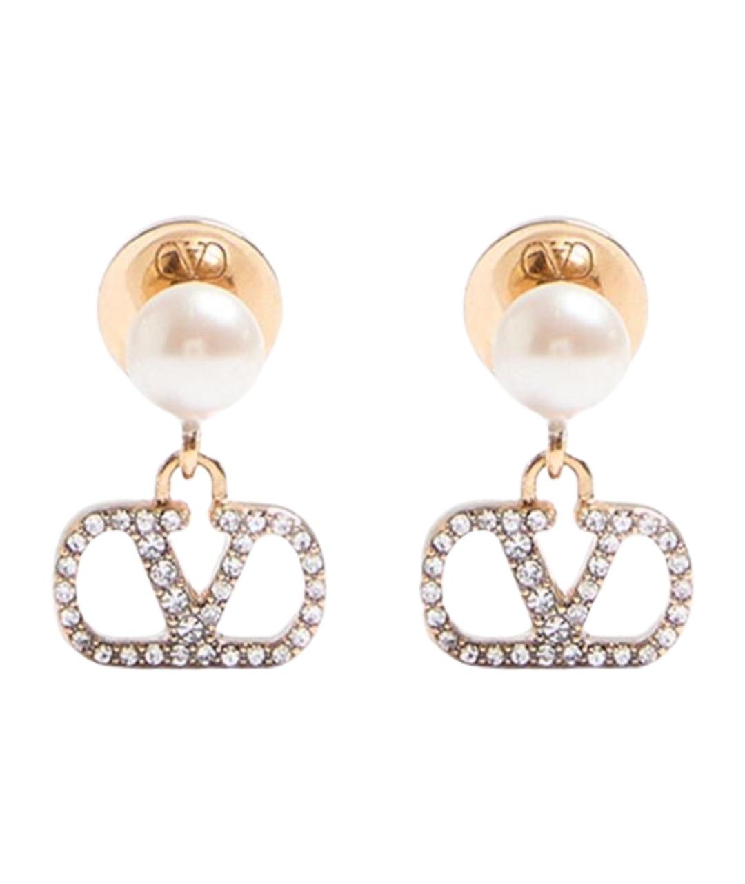 VALENTINO Золотые металлические серьги, фото 1