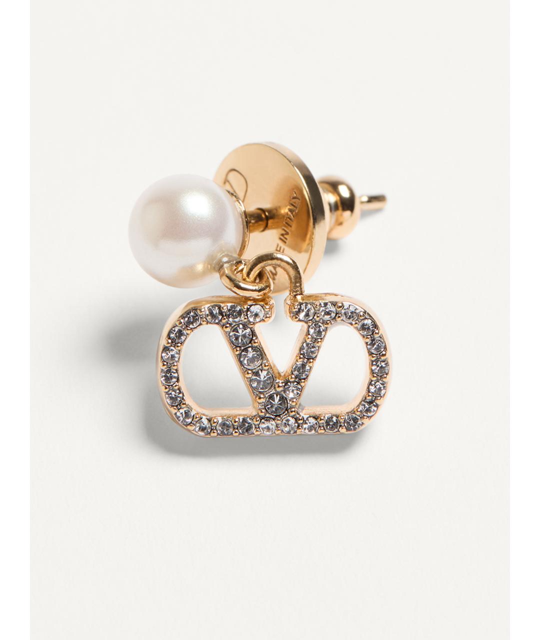 VALENTINO Золотые металлические серьги, фото 2