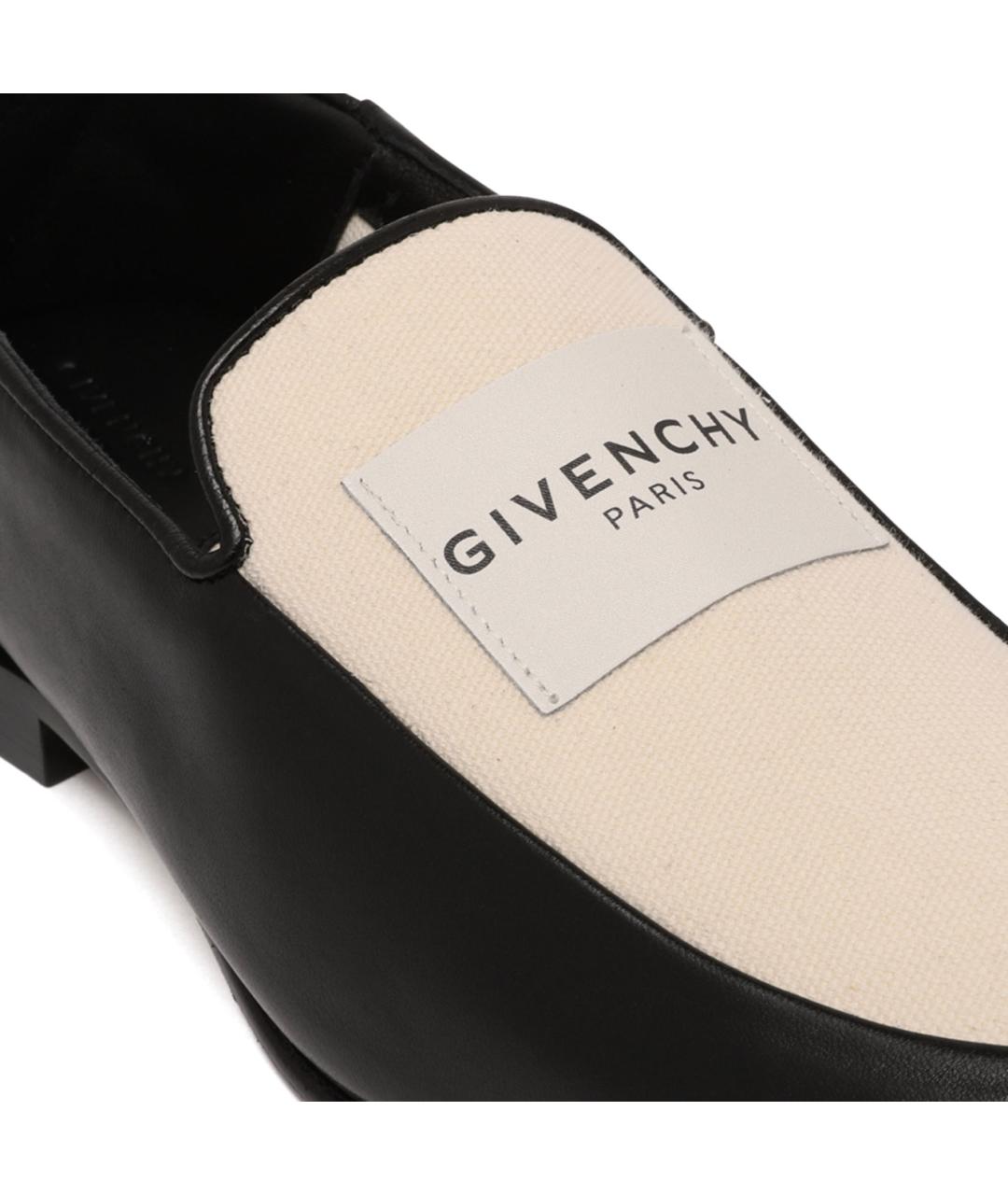 GIVENCHY Черные кожаные лоферы, фото 4