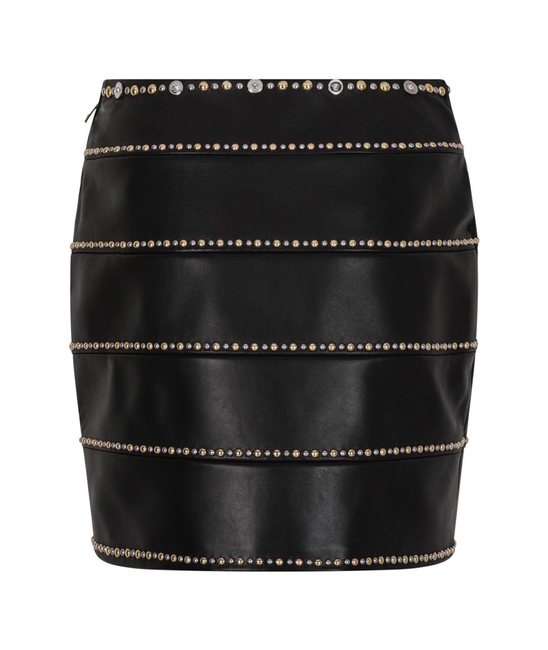 VERSACE Черная юбка мини, фото 2