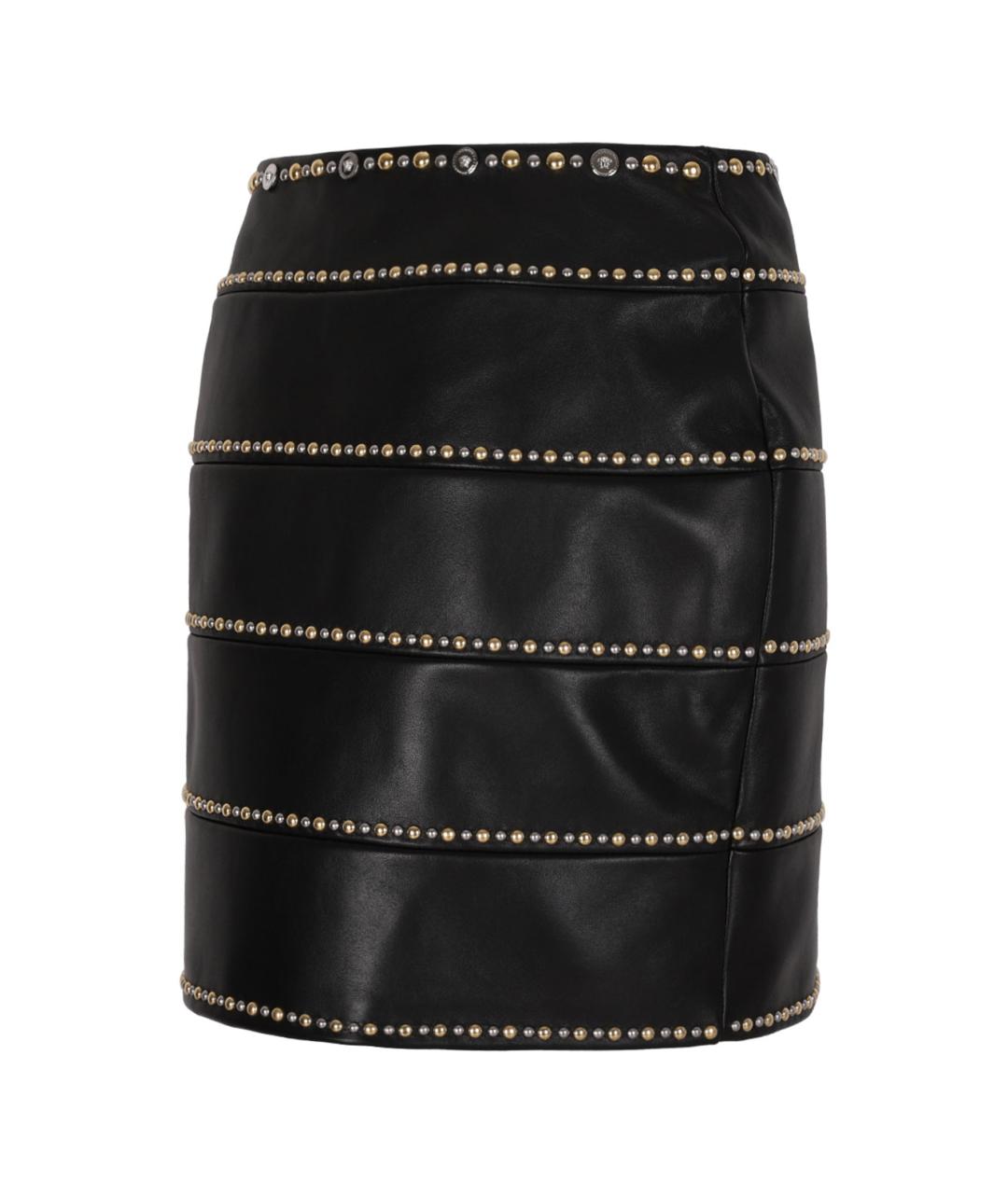 VERSACE Черная юбка мини, фото 3