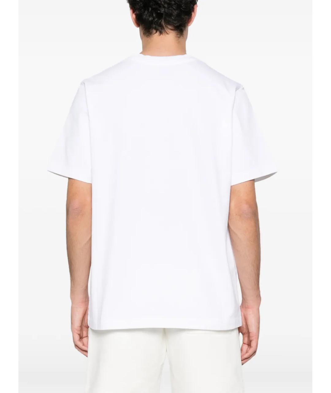CASABLANCA Белая хлопковая футболка, фото 4
