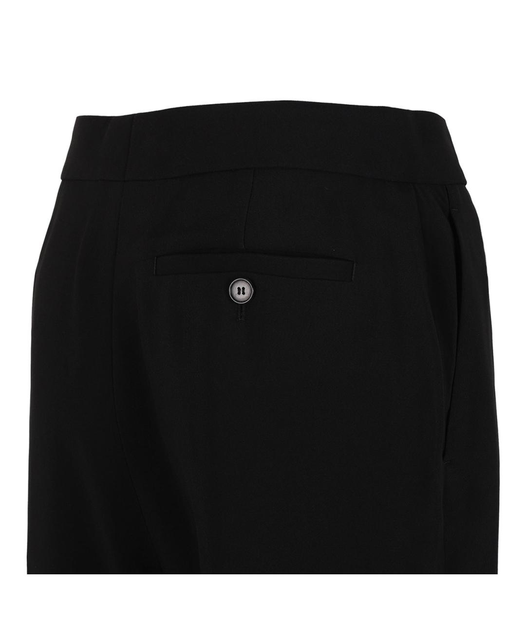 GIVENCHY Черные вискозные прямые брюки, фото 4