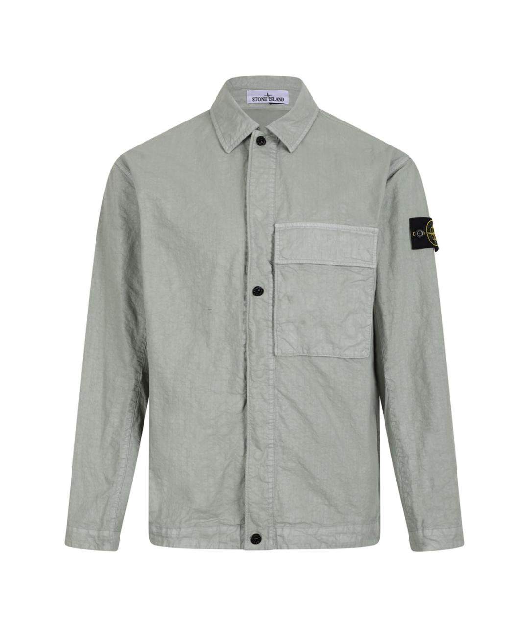 STONE ISLAND Серая полиамидовая куртка, фото 1