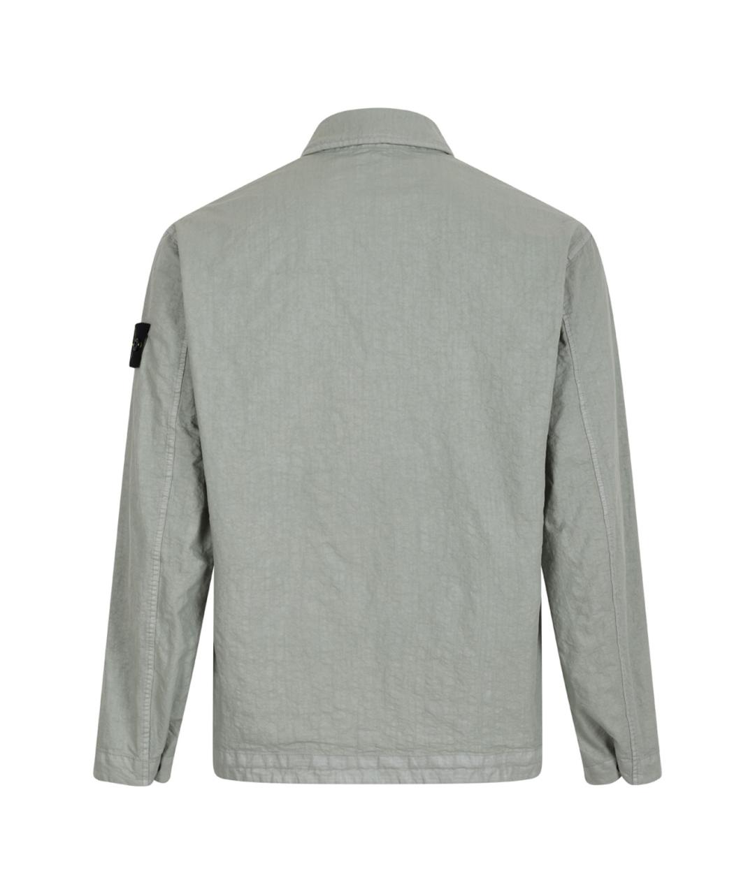 STONE ISLAND Серая полиамидовая куртка, фото 2