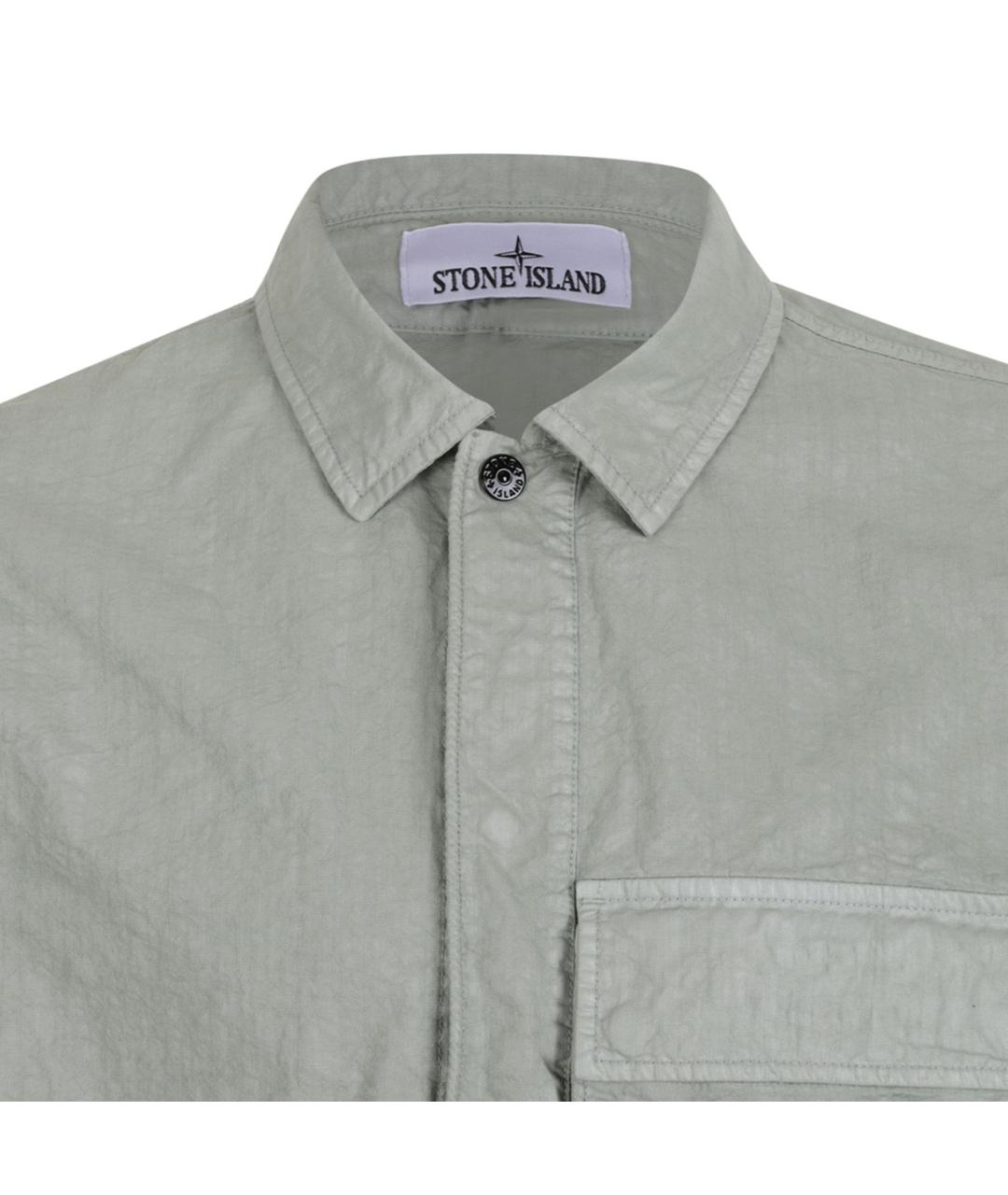 STONE ISLAND Серая полиамидовая куртка, фото 3