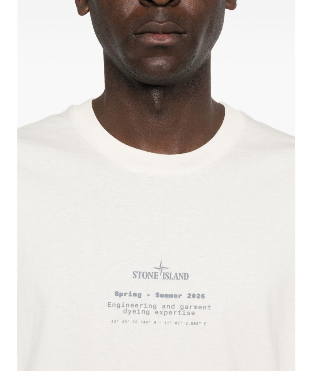 STONE ISLAND Хлопковая футболка, фото 2