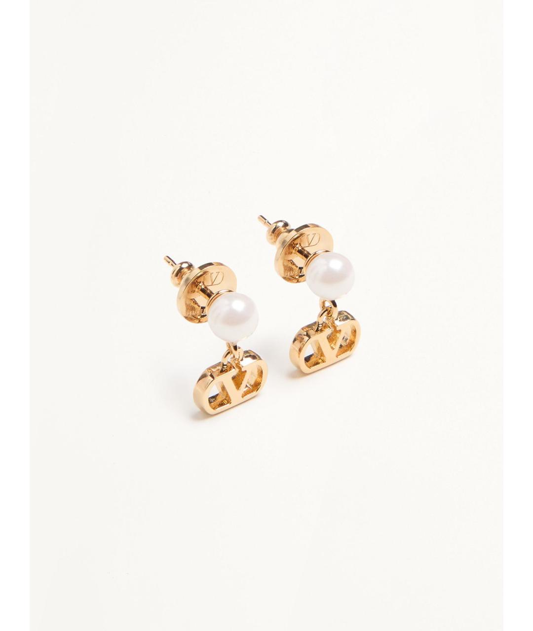 VALENTINO Золотые металлические серьги, фото 2