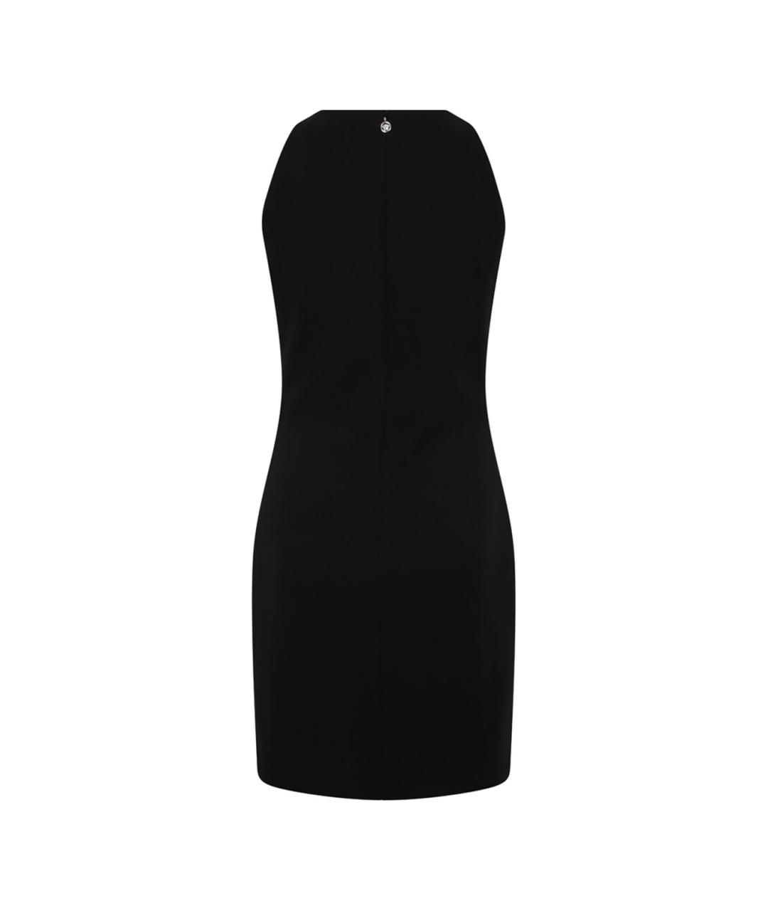VERSACE Черное вискозное повседневное платье, фото 2