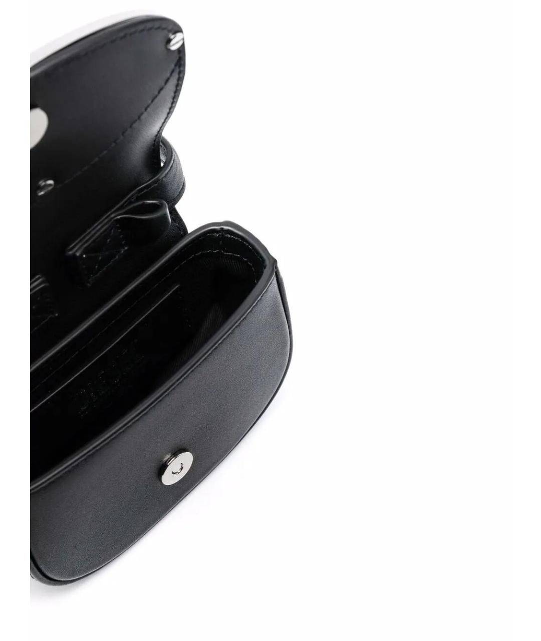 DIESEL Черная сумка через плечо из искусственной кожи, фото 5