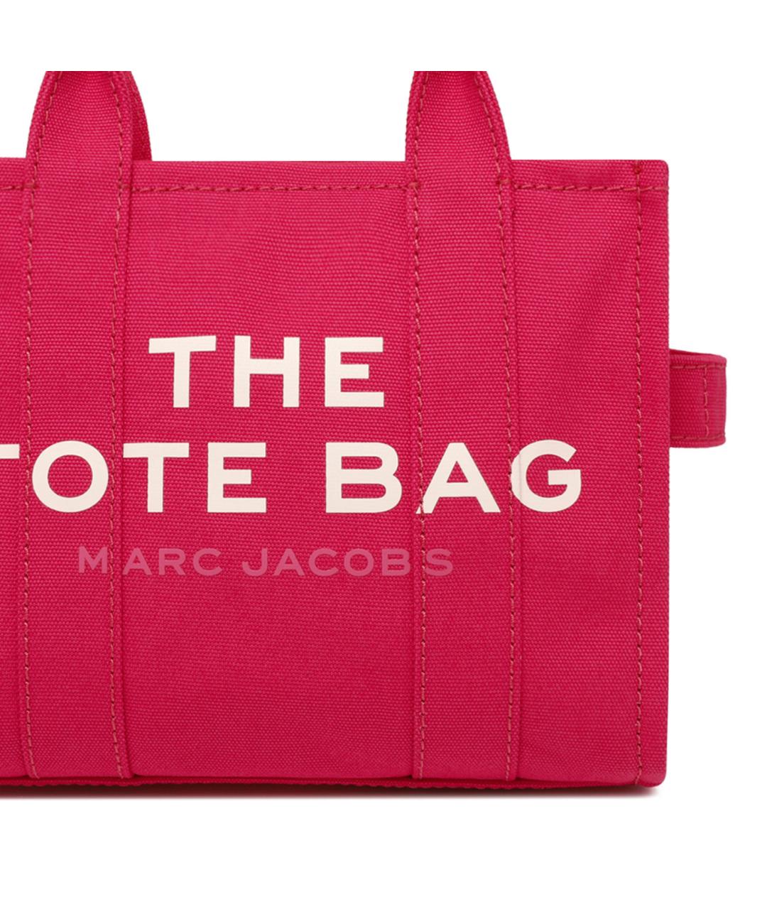 MARC JACOBS Фуксия хлопковая сумка тоут, фото 4