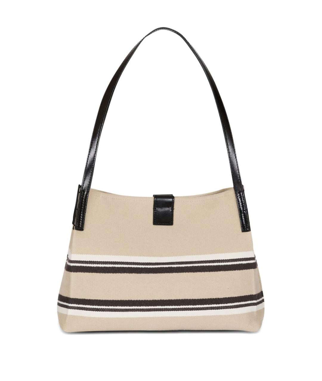 BALMAIN Бежевая жаккардовая сумка тоут, фото 3