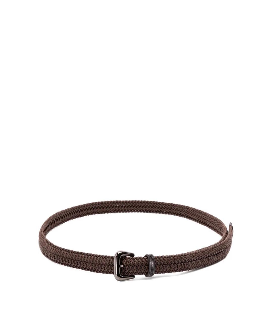 BRUNELLO CUCINELLI Коричневый ремень, фото 1