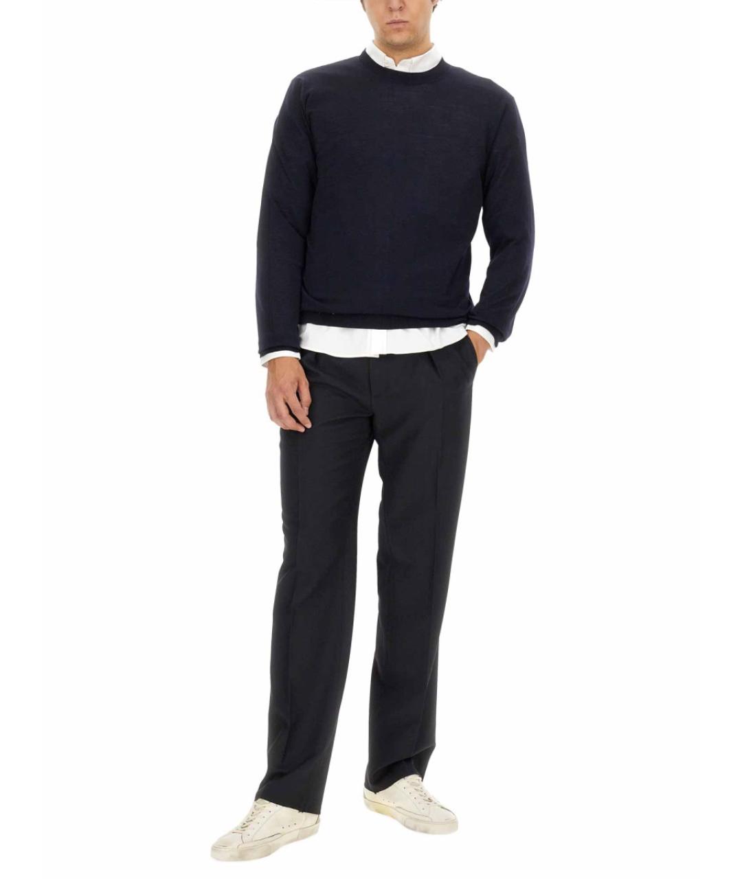 GOLDEN GOOSE DELUXE BRAND Темно-синий шерстяной джемпер / свитер, фото 3