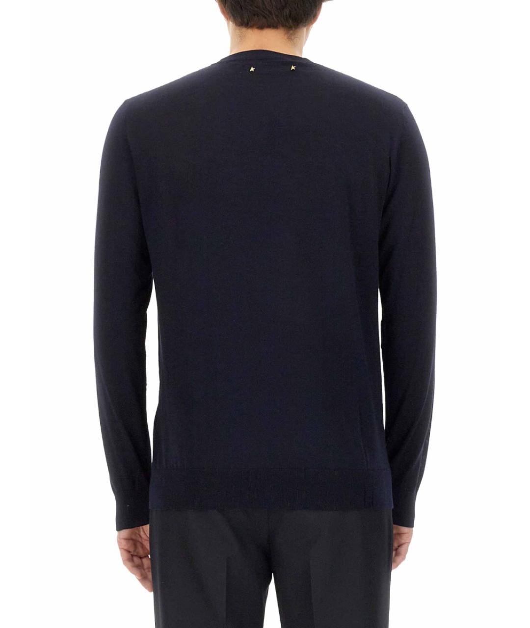 GOLDEN GOOSE DELUXE BRAND Темно-синий шерстяной джемпер / свитер, фото 4