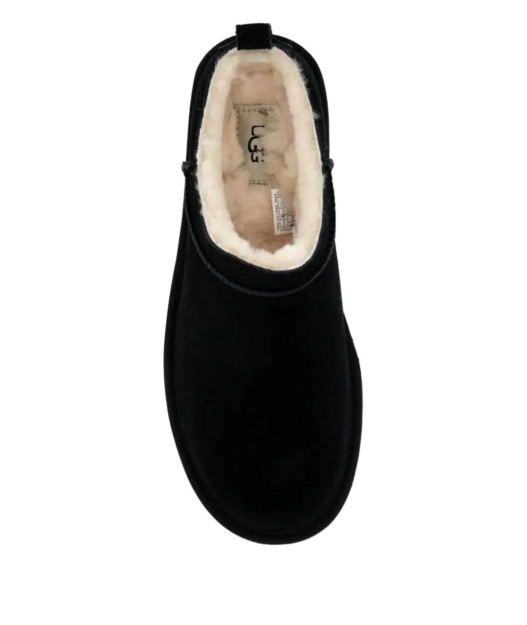 UGG AUSTRALIA Черные замшевые сабо, фото 4