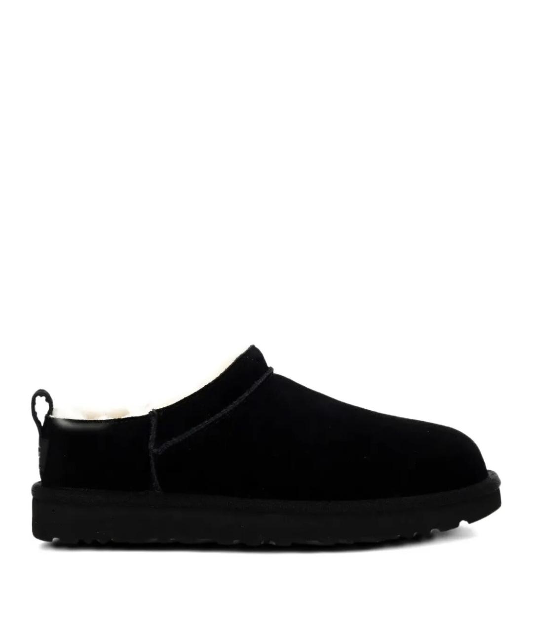 UGG AUSTRALIA Черные замшевые сабо, фото 1