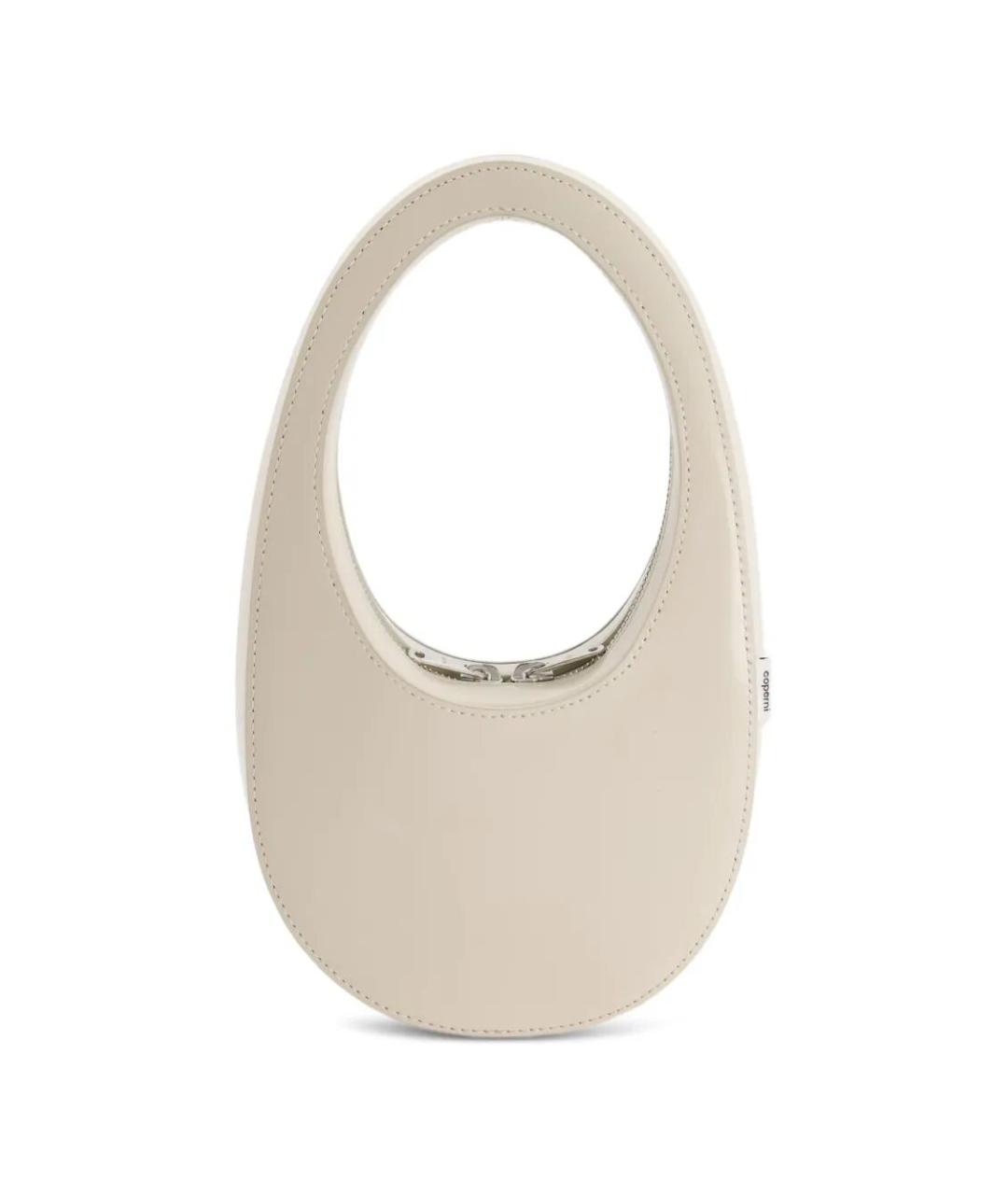 COPERNI Бежевая кожаная сумка с короткими ручками, фото 5