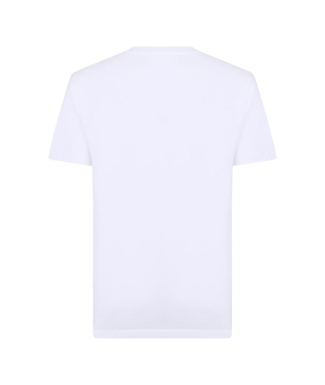 VERSACE Белая хлопковая футболка, фото 2