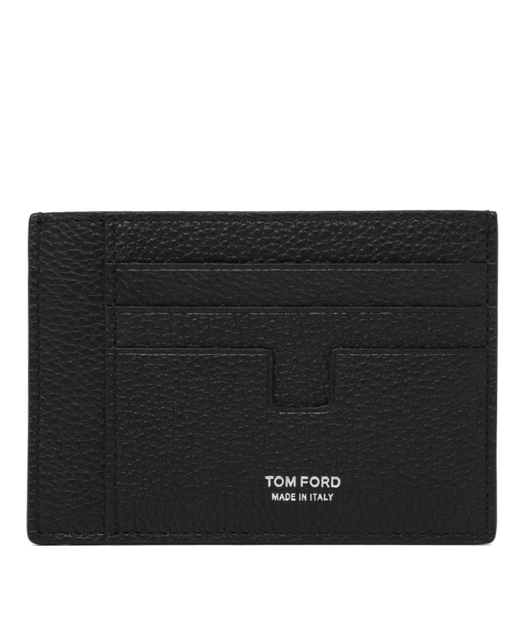 TOM FORD Черный кожаный кардхолдер, фото 1