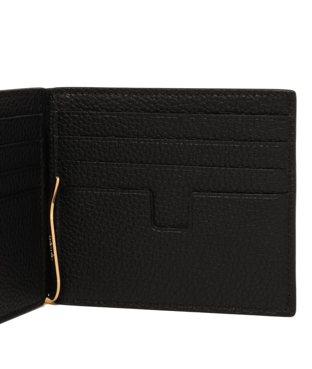 TOM FORD Черный кожаный кошелек, фото 4