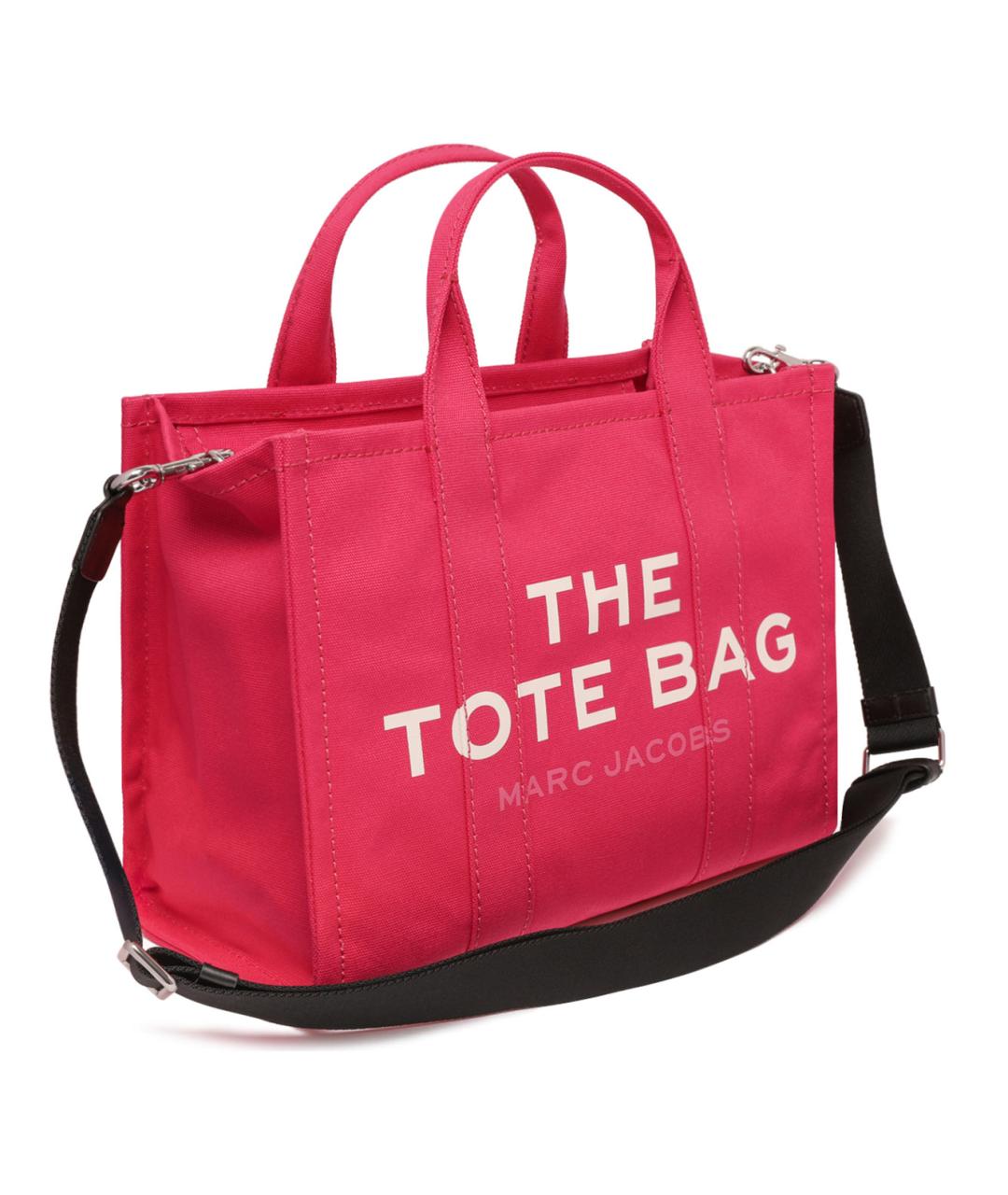 MARC JACOBS Фуксия хлопковая сумка тоут, фото 3