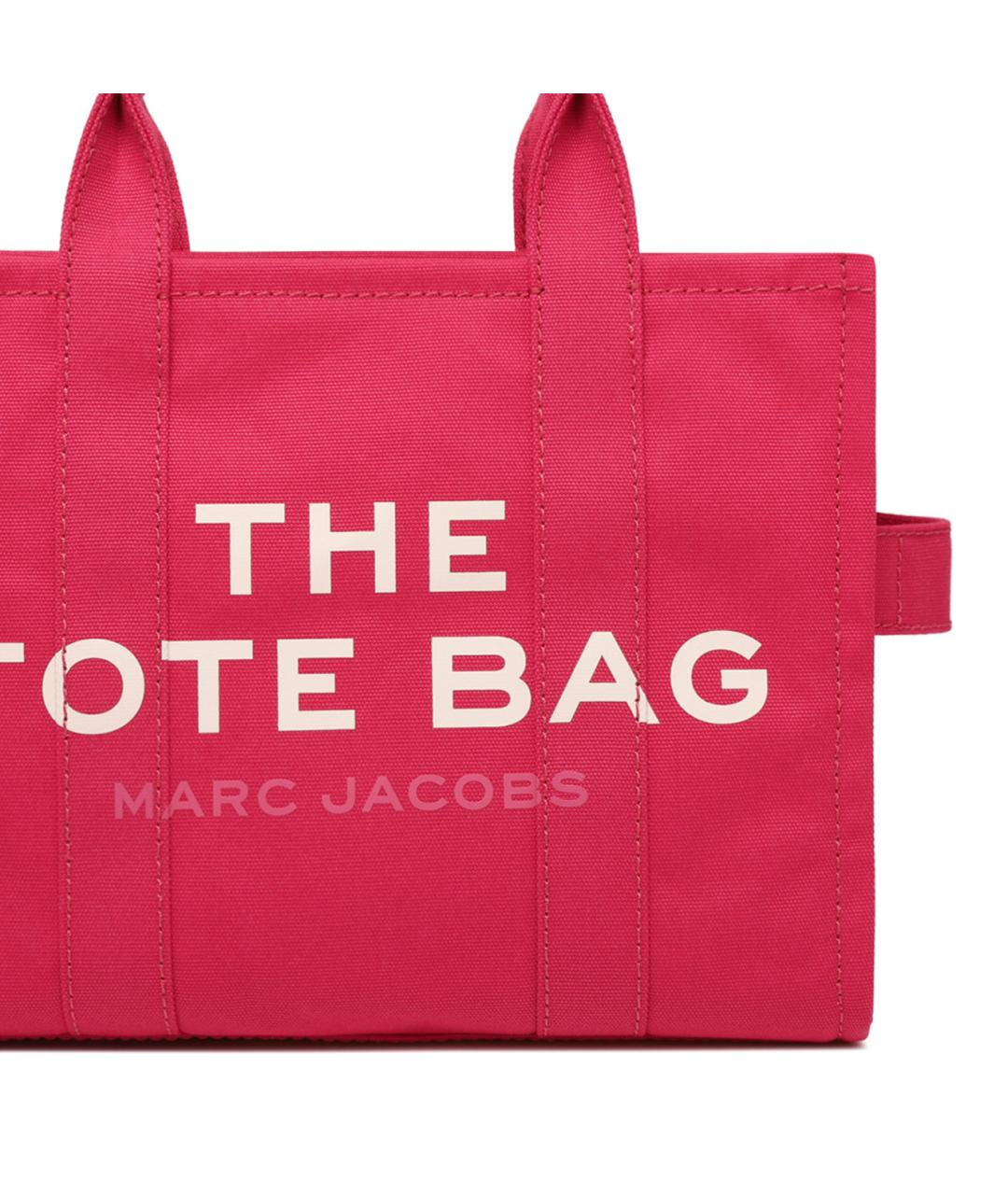 MARC JACOBS Фуксия хлопковая сумка тоут, фото 4