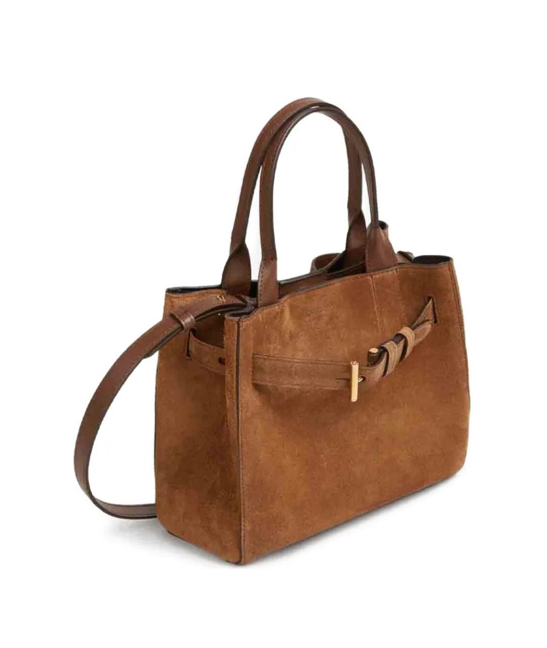 TOM FORD Коричневая замшевая сумка тоут, фото 2