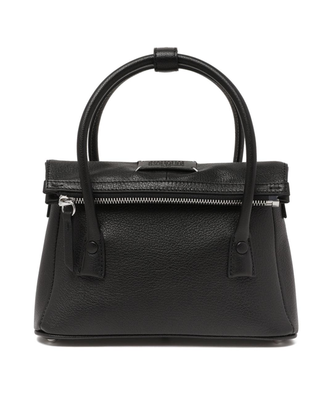 MAISON MARGIELA Черная кожаная сумка тоут, фото 1