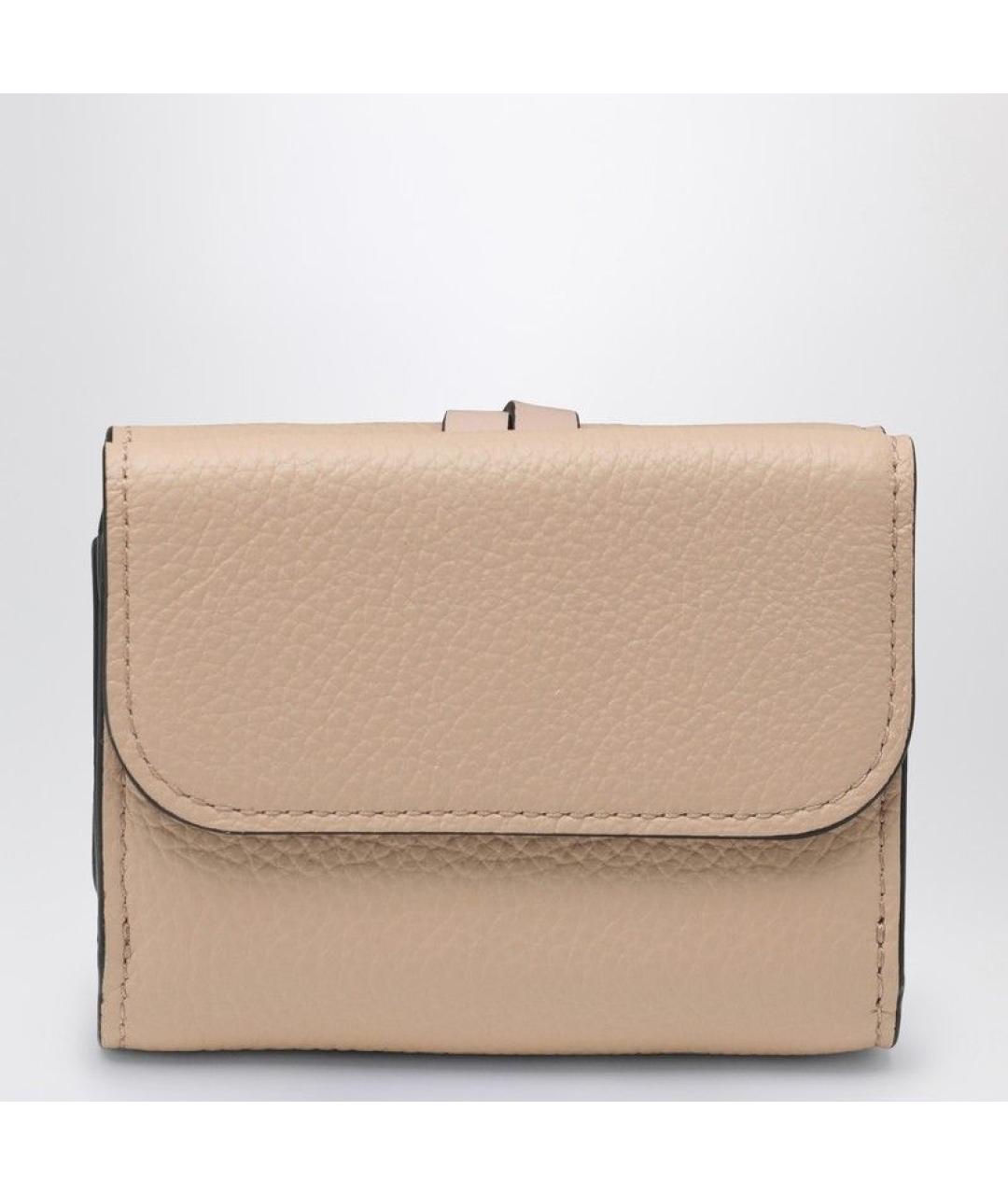 CHLOE Розовый кожаный кошелек, фото 3