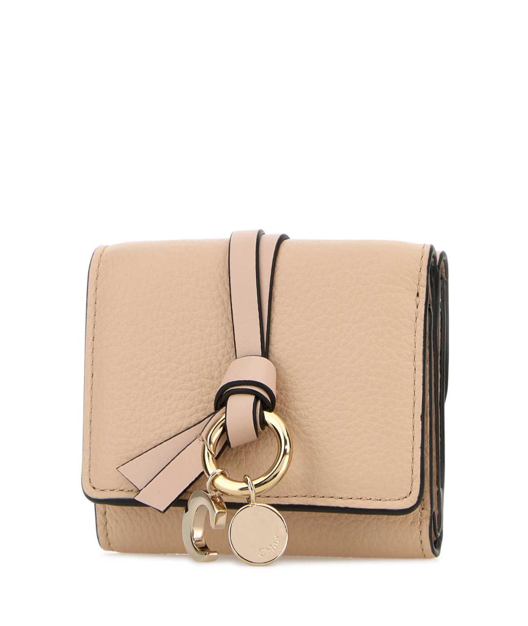 CHLOE Розовый кожаный кошелек, фото 2