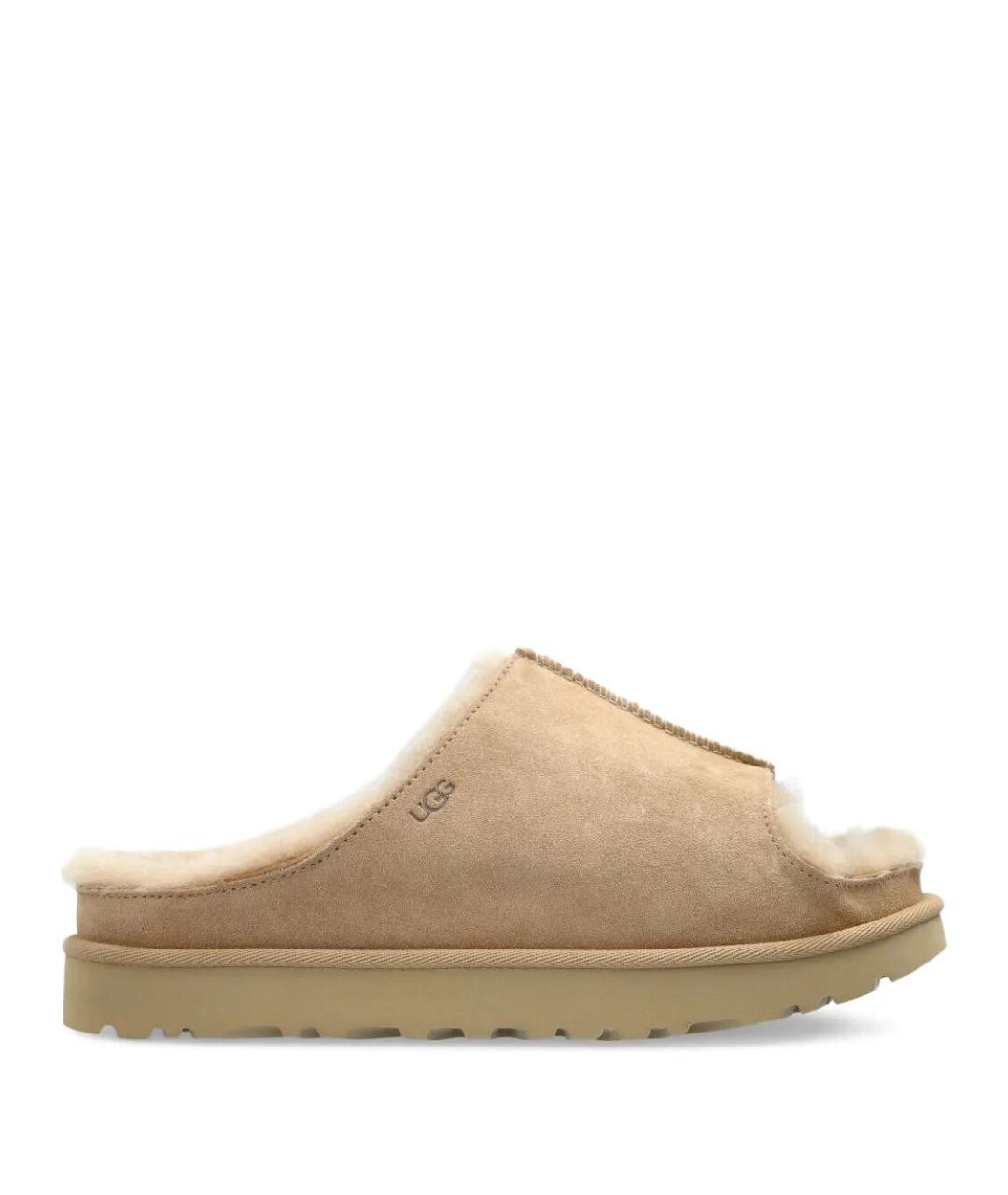 UGG AUSTRALIA Бежевые замшевые сандалии, фото 1