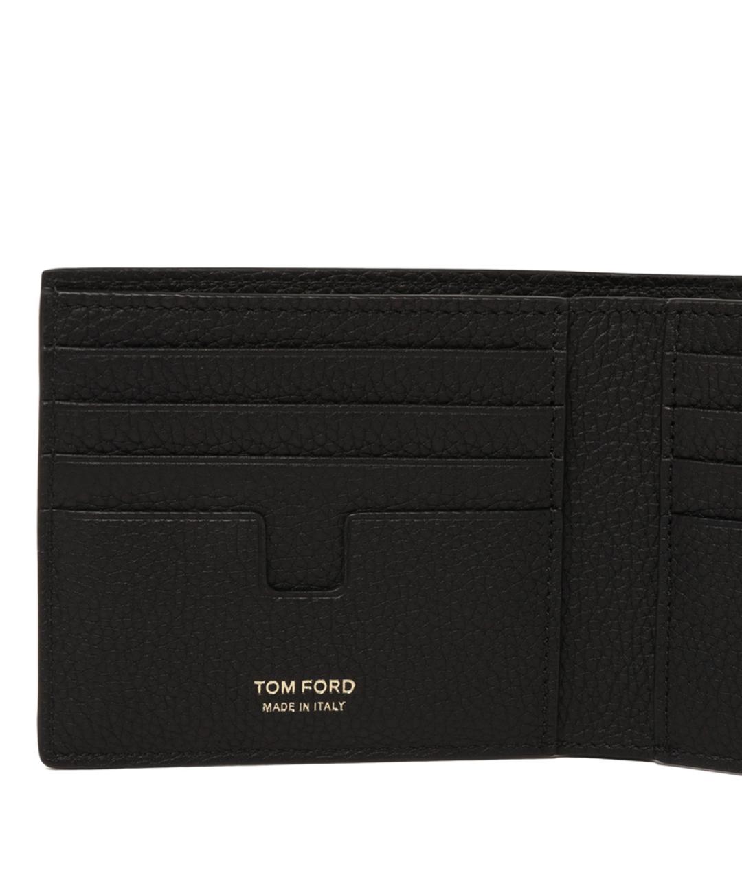 TOM FORD Черный кожаный кошелек, фото 4