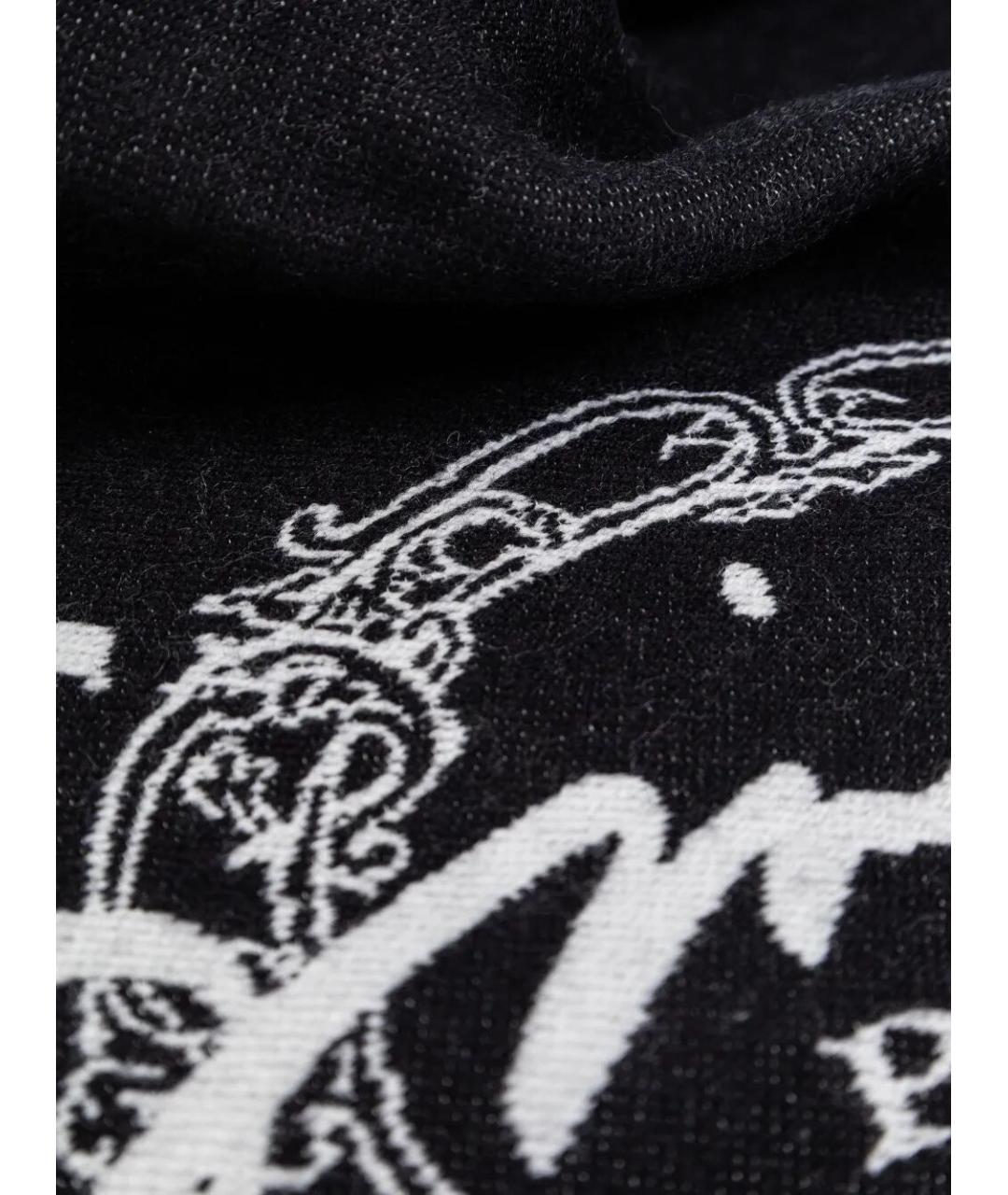 GIVENCHY Черный шерстяной шарф, фото 2