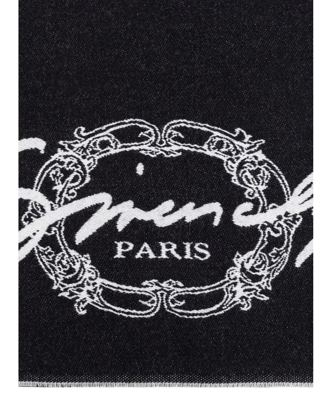 GIVENCHY Черный шерстяной шарф, фото 3