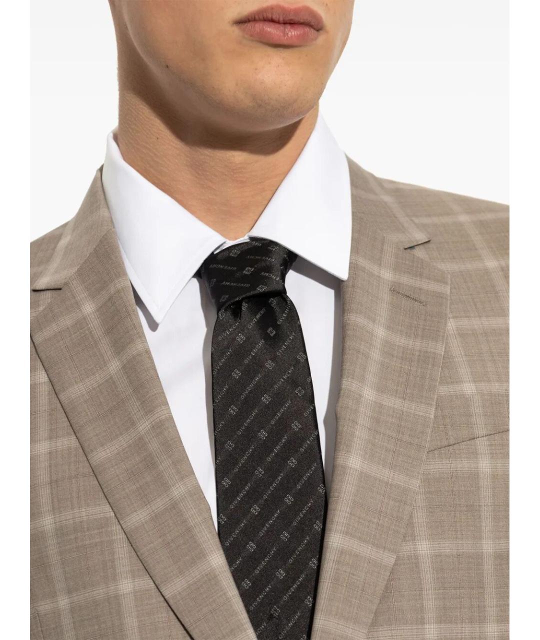 GIVENCHY Черный шелковый галстук, фото 4