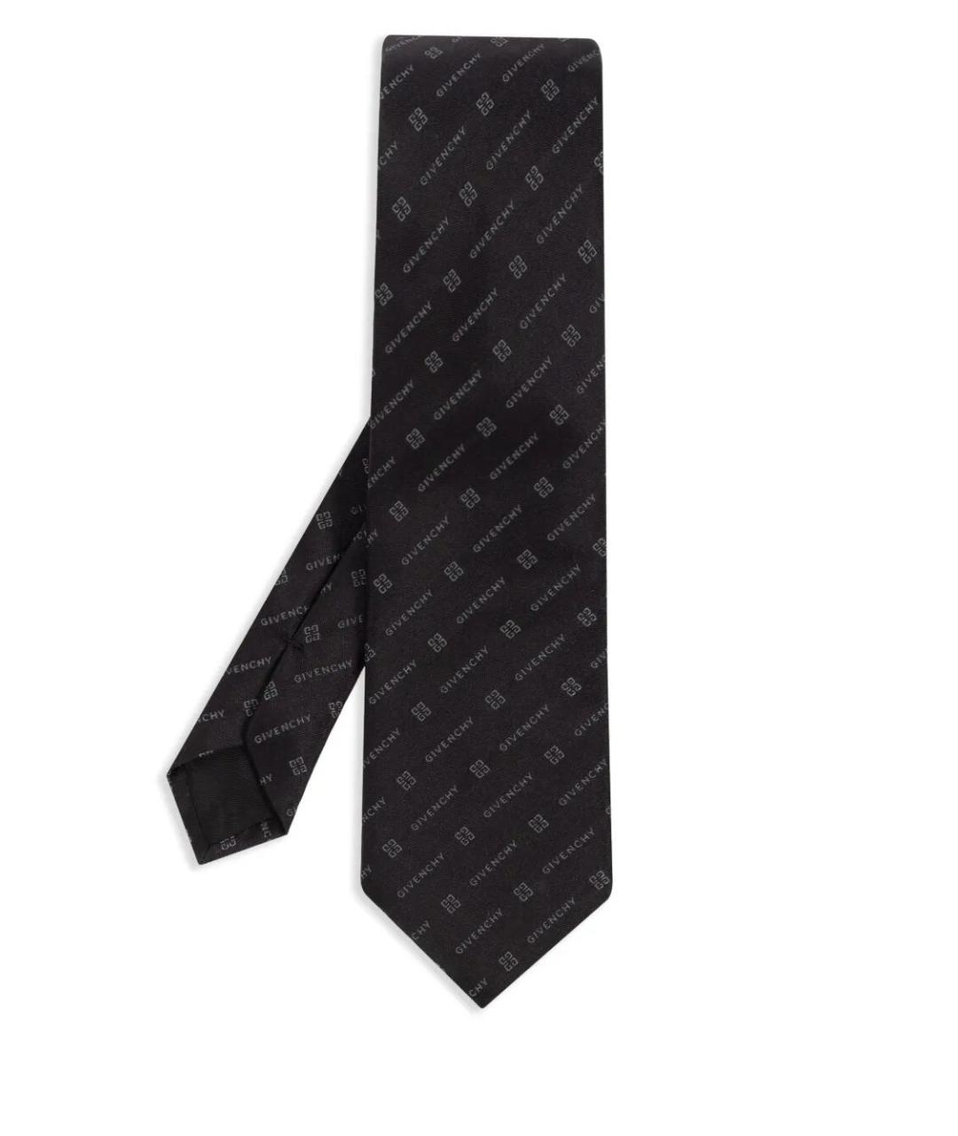 GIVENCHY Черный шелковый галстук, фото 1
