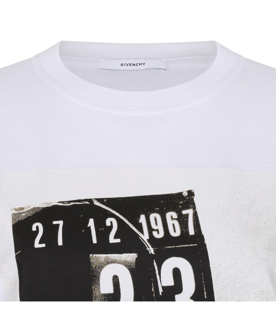GIVENCHY Белая хлопковая футболка, фото 3