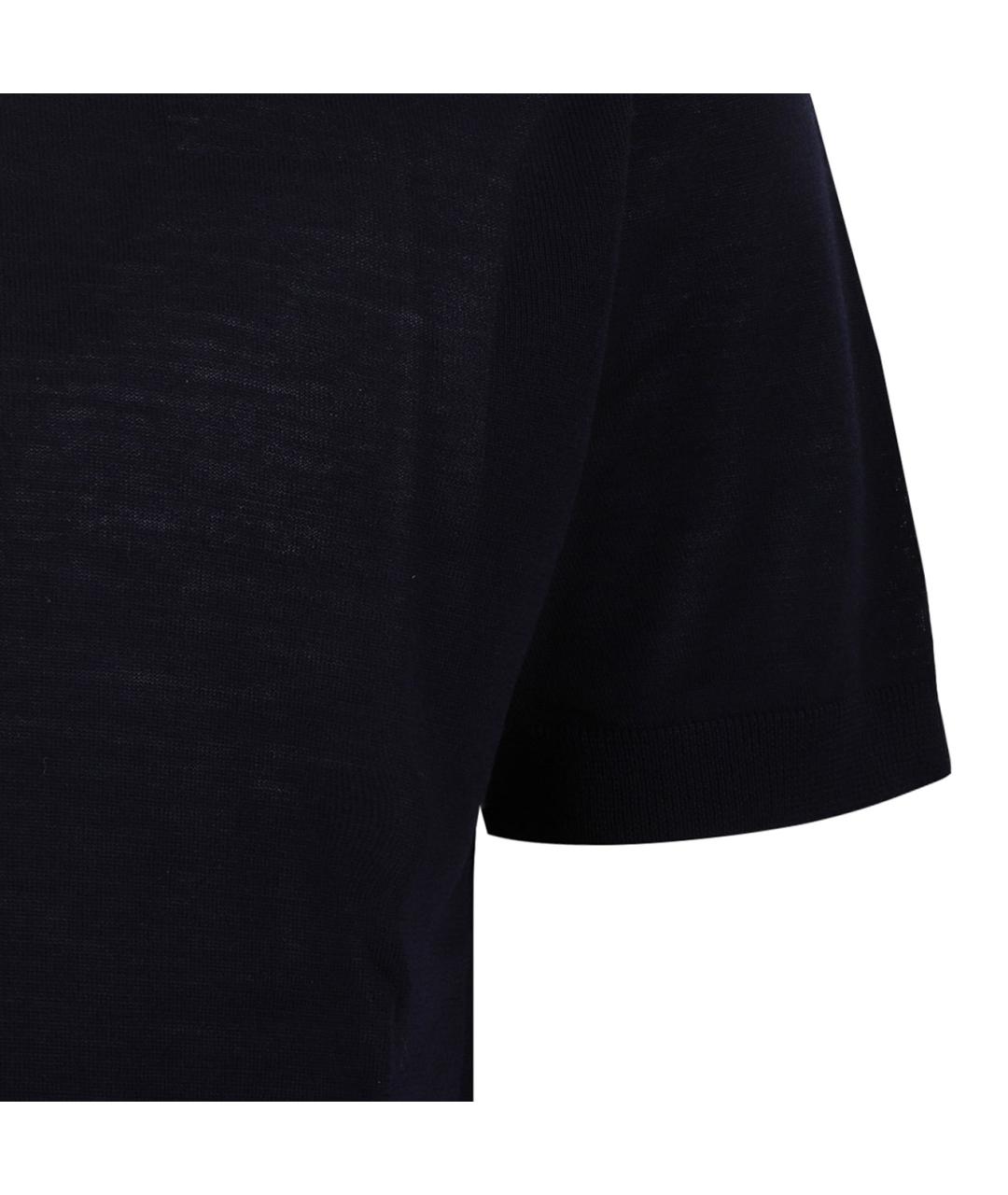 GOLDEN GOOSE DELUXE BRAND Темно-синий шерстяной джемпер / свитер, фото 4