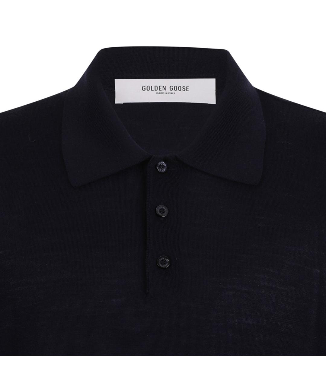GOLDEN GOOSE DELUXE BRAND Темно-синий шерстяной джемпер / свитер, фото 3